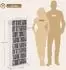 HomCom CD/DVD/Blu-ray-Regal 8 Ebenen, 360 CDs/185 DVDs, weiß (800002032308)