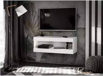 Komodee Tivoli RTV2 TV-Hängeschrank weiß/weiß 100x36x35cm