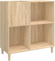 vidaXL Plattenschrank Sonoma-Eiche 84,5x38x89 cm Holzwerkstoff