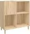 vidaXL Plattenschrank Sonoma Eiche 84,5x38x89cm Spanplatte (831992)