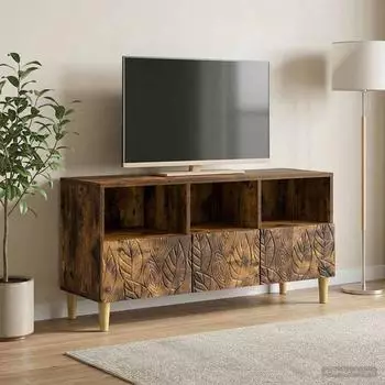 vidaXL TV-Schrank Räuchereiche, Holzwerkstoff, 102x34,5x50cm (895140)
