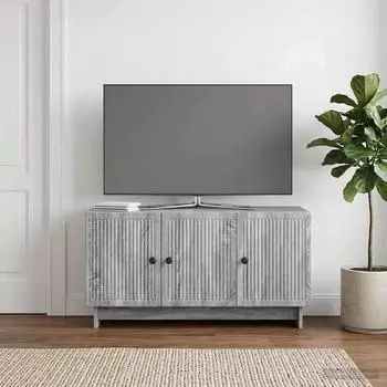 vidaXL TV-Schrank 99x34,5x50cm, Sonoma-Grau, Holzwerkstoff