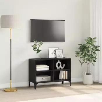 vidaXL TV-Schrankset, wandmontiert, schwarz, Holzwerkstoff (875112)