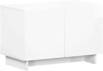 vidaXL TV-Lowboard Hochglanz wei&szlig;, Holzwerkstoff, 60x34,5x40cm (8011562)