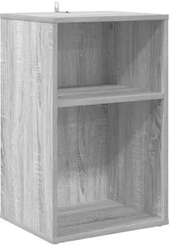 vidaXL Schallplattenschrank Sonoma-grau, Holzwerkstoff, 38x33x61cm (8012863)