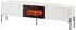 Mirjan24 TV-Lowboard Vera 190 EF mit Kamin, weiß, 190x55x40cm (800002000402)