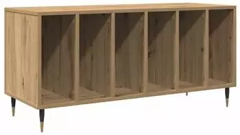 vidaXL Schallplattenschrank Artisan-Eiche 100x38x48cm