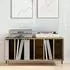 vidaXL Schallplattenschrank Artisan-Eiche 100x38x48cm