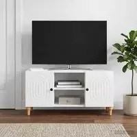 vidaXL TV-Schr&auml;nk Hochglanz Wei&szlig; 102 x 34,5 x 50 cm Holzwerkstoff