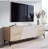 MCW TV-Rack Q83, MDF Melamin, Eiche-Optik, 160x55x42cm (MCW-Q83)