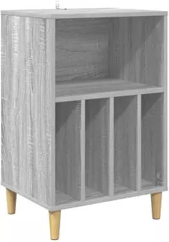 vidaXL Plattenspielerst&auml;nder Sonoma-Grau 47x39,5x74,5cm