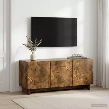 vidaXL TV-Lowboard 90x34,5x40cm, Holzwerkstoff, Räuchereiche (8011572)