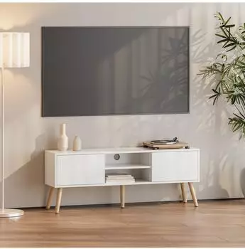 en.casa Eskilstuna Lowboard wei&szlig;, 120x46,5x29,5cm (800000477031)