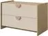 Mirjan24 Lexi 2S 11 TV-Lowboard Eiche/rosa, 2 Schubladen, 94x61x50cm