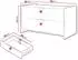 Mirjan24 Lexi 2S 11 TV-Lowboard Eiche/rosa, 2 Schubladen, 94x61x50cm