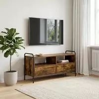 vidaXL TV-Schrank 67,5 x 33 x 50 cm R&auml;uchereiche Holzwerkstoff