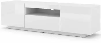 Bim Furniture Aura Lowboard TV-Schrank 150cm, hängend oder stehend, weißer Glanz