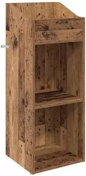 vidaXL Schallplattenschrank Altholz-Optik 36x36x95,5cm