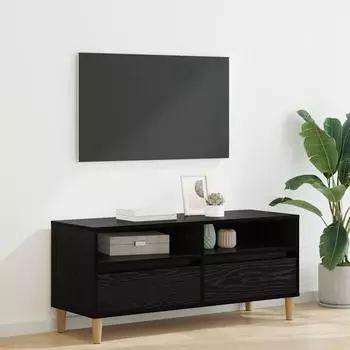 vidaXL TV-Schrank 100x34,5x44,5cm schwarz Eichen-Optik