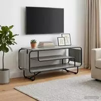 vidaXL TV-St&auml;nder 98 x 36 x 45 cm Sonoma-Grau Holzwerkstoff
