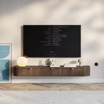 Selsey Coru Slim TV-H&auml;ngeboard 3 Schubladen, Eichenholzoptik, 175cm