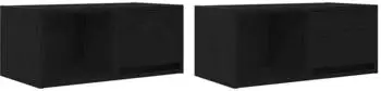 vidaXL TV-Schr&auml;nke 2er-Set schwarz Eichen-Optik 60x31x25,5cm (861439)
