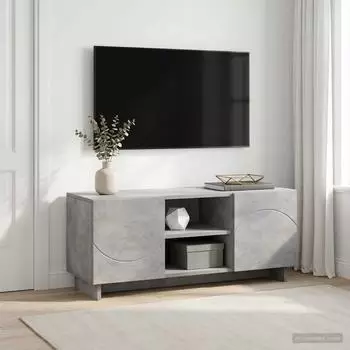 vidaXL TV-St&auml;nder 90x34,5x40cm, Holzwerkstoff, betongrau