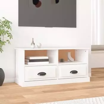 vidaXL TV-Schrank wei&szlig; 93x35,5x45 cm Holzwerkstoff (816464)