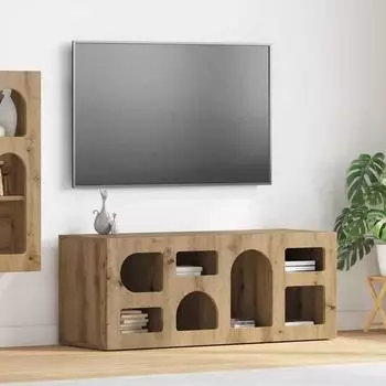 vidaXL TV-Schrank ELST Artisan-Eiche 100x35x40cm