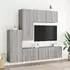 vidaXL TV-Wand 5-tlg. grau Sonoma Holzwerkstoff (3216494)
