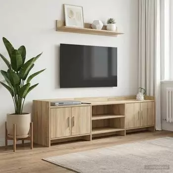 vidaXL TV-Schrank Sonoma-Eiche 168x33x47cm