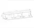 Komodee Banff TV175 TV-Schrank schwarz/Eiche Artisan 175x30x32cm (XMEBSKRRTVPI01001301)