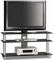 Just Racks TV1053-AL-BG (Schwarzglas)