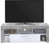FMD Vibio 1 TV-Lowboard 150 cm grau/weiß