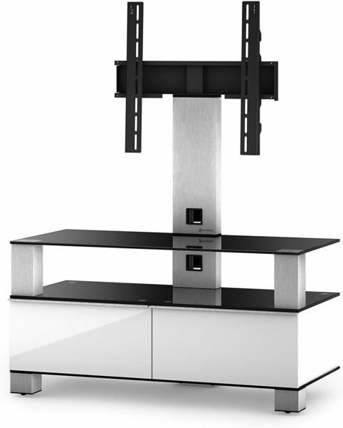 SONOROUS MD 8953 TV-Stand weißschwarzglas