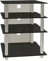 Hifi M&ouml;bel Rack Alu Glas Phono Mediaregal Bilus