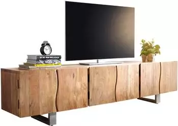 DeLife Live-Edge Fernsehtisch 2200 mm Akazie natur