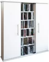 Holz CD DVD Stand Regal Schrank Santo Glast&uuml;r