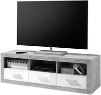 HBZ Lowboard "Stone wei&szlig; Hochglanz, TV M&ouml;bel bis 55 Zoll, BxHxT 147x49x45 cm" 1