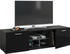 VCM TV-Wandboard Jusa-Hochglanz 115cm Schwarz
