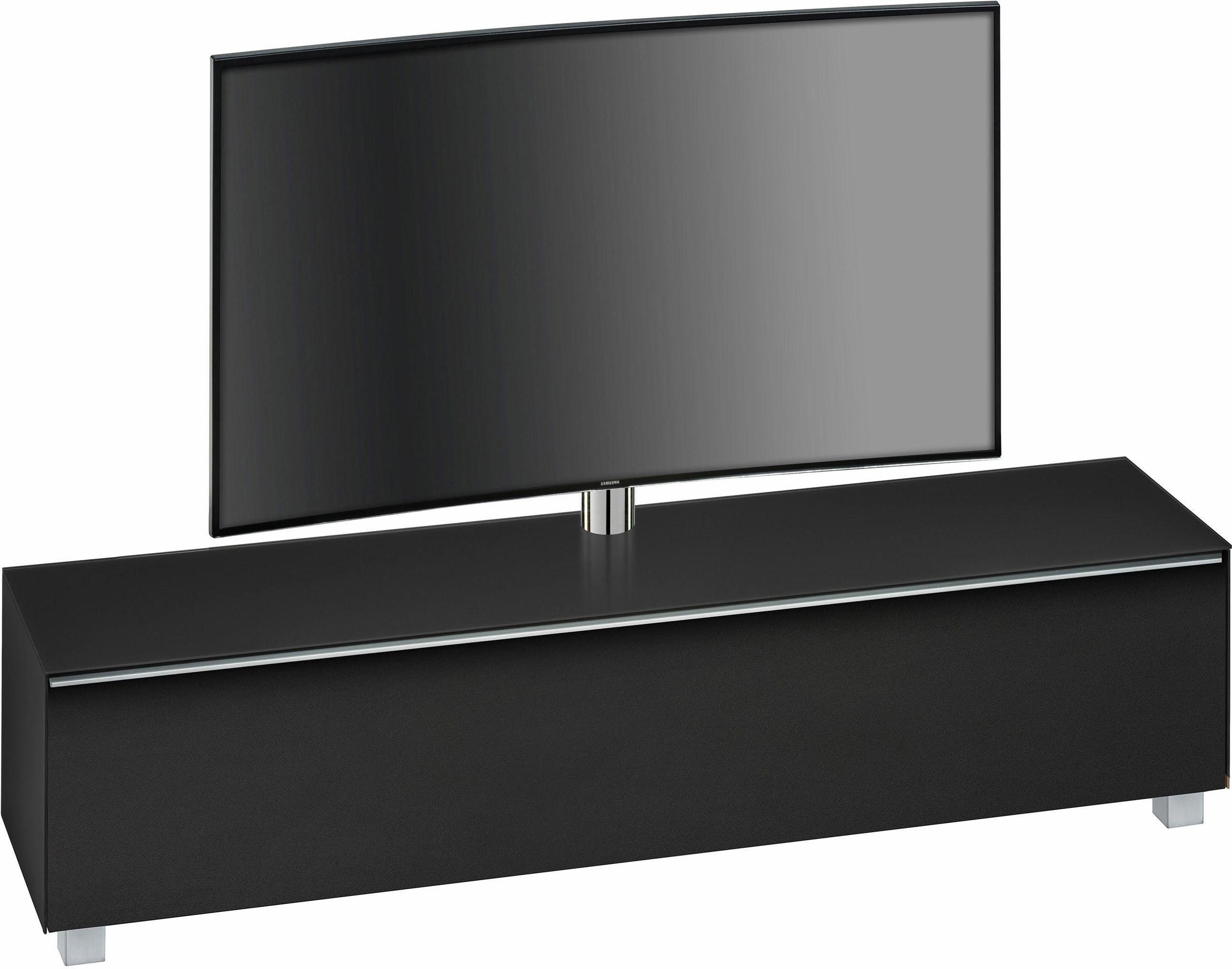 Roller Soundconcept 7740 TV-Lowboard schwarz/Schwarzglas matt TV-Möbel