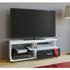 VCM Rimini TV-Lowboard 110 cm weiß/schwarz
