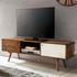 Wohnling Repa TV-Lowboard 140 cm braun/weiß