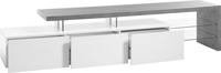 MCA Furniture TV-Rack weiss mattBetonoptik Woody 41-02600