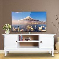 Homcom TV-Lowboard 120 cm weiß