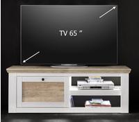 Ridgevalley Barcelona TV-Lowboard 1500 mm weiß/Eiche