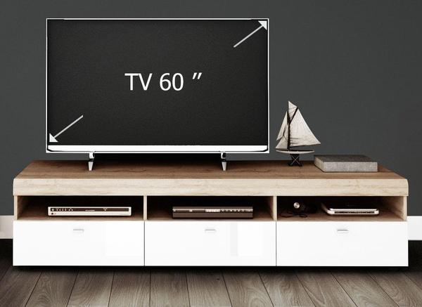 YOURHOME Loft III TV-Lowboard 182,8 cm weiß