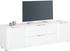 MAJA 7820 TV-Lowboard weiß matt/weißglas
