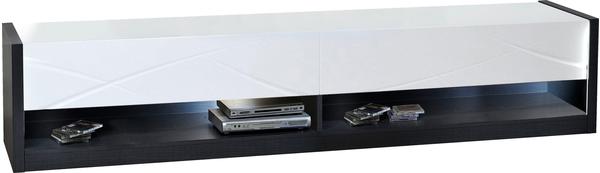 Sciae Elypse TV-Lowboard 220 cm grau esche prato/weiß