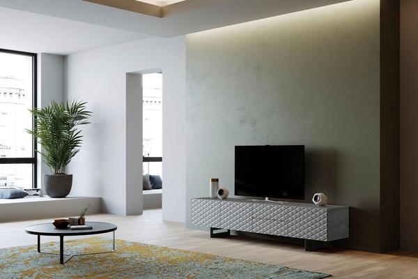 Diventa by 3B Korfu TV-Lowboard 220 cm beton/grau